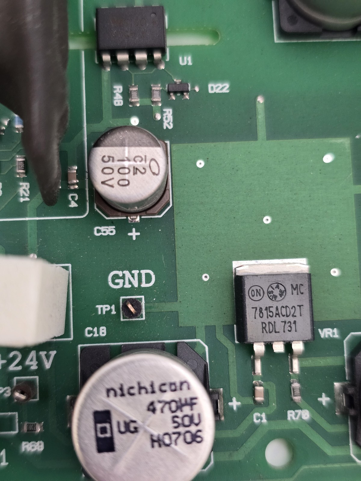 Liebert 02-791944-05 Processor Board Rev 2 Gate Driver Nichican 470uF 50V