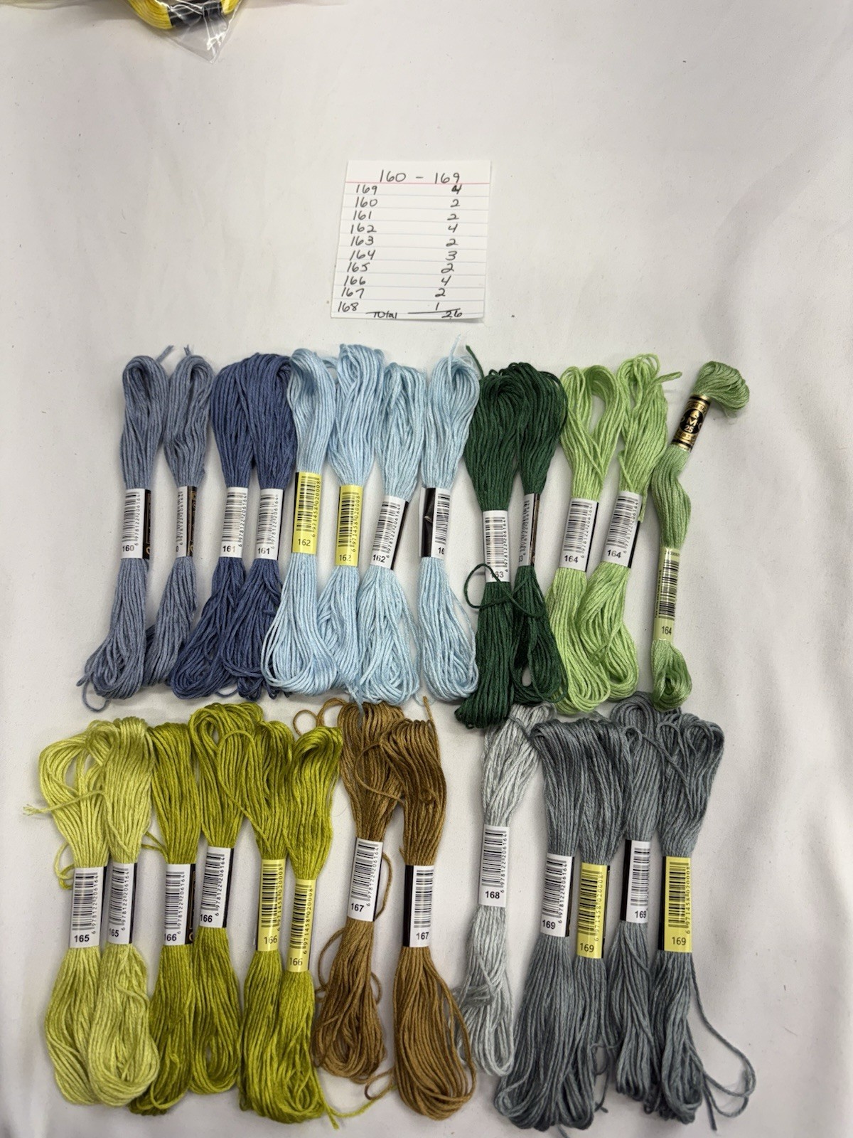 Embroidery Thread Lot Numbers 100-199 154 Skeins