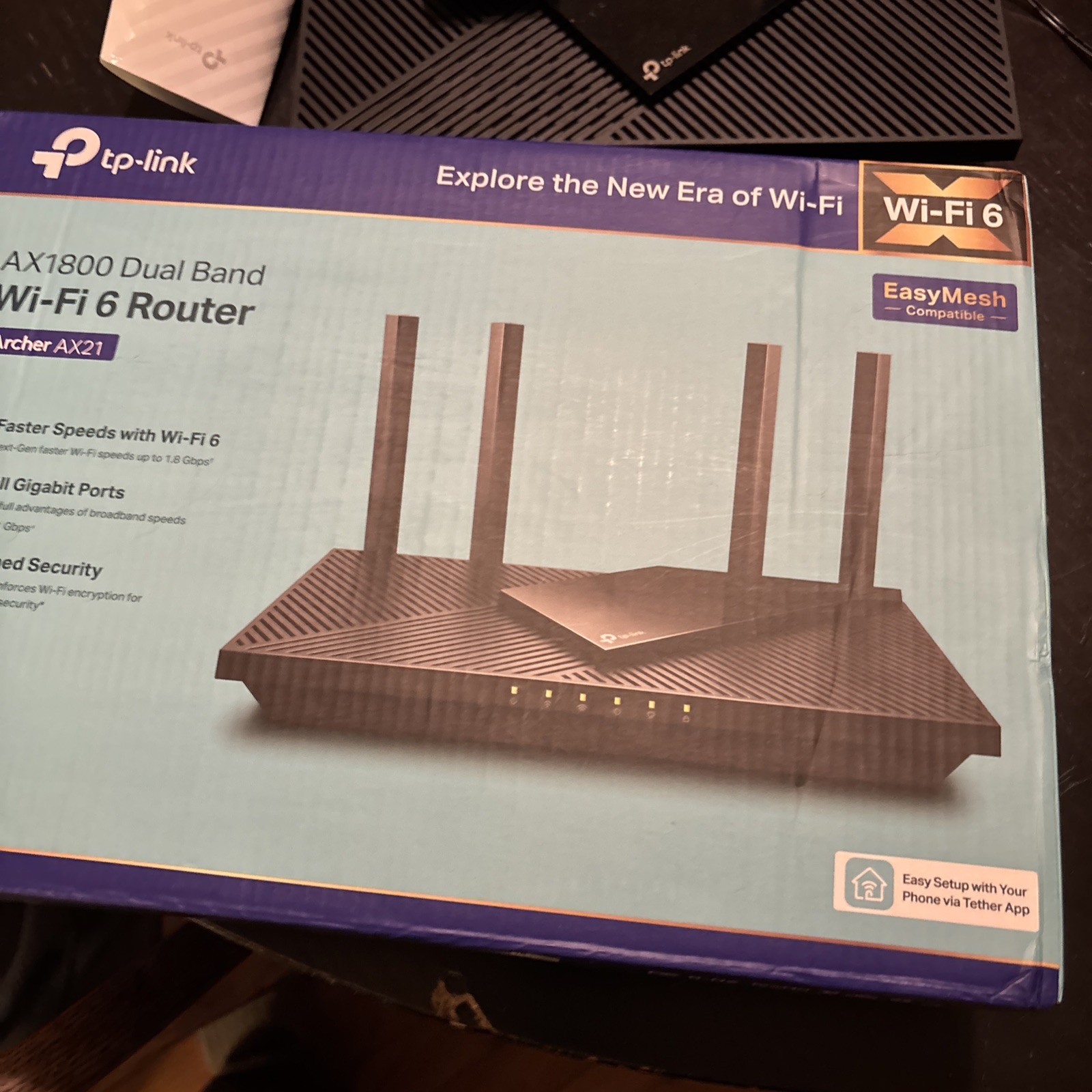 TP-Link AX1800 Works with Alexa Dual Band Gigabit Router - Black