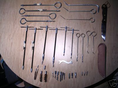 PUMP VALVE MECHANICAL COMPRESSION PACKING 30 PC REMOVAL TOOL BOX CORKSCREW SET