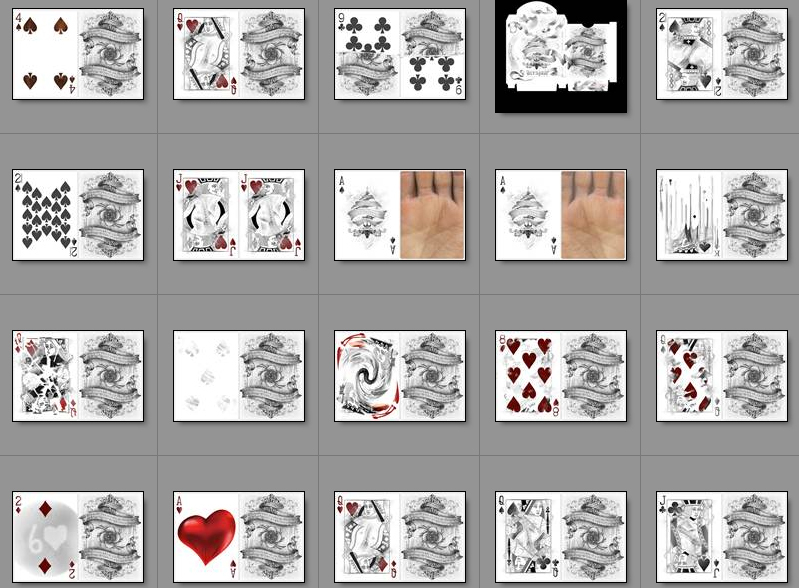ARCANE WHITE GAFF ACESPADE DECK PLAYING CARDS BY ELLUSIONIST MAGIC TRICKS