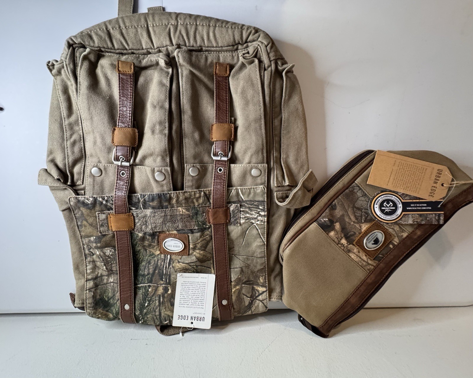 Porter Realtree Camo Xtra Canvas Backpack With Bonus Matching Travel Kit NWT