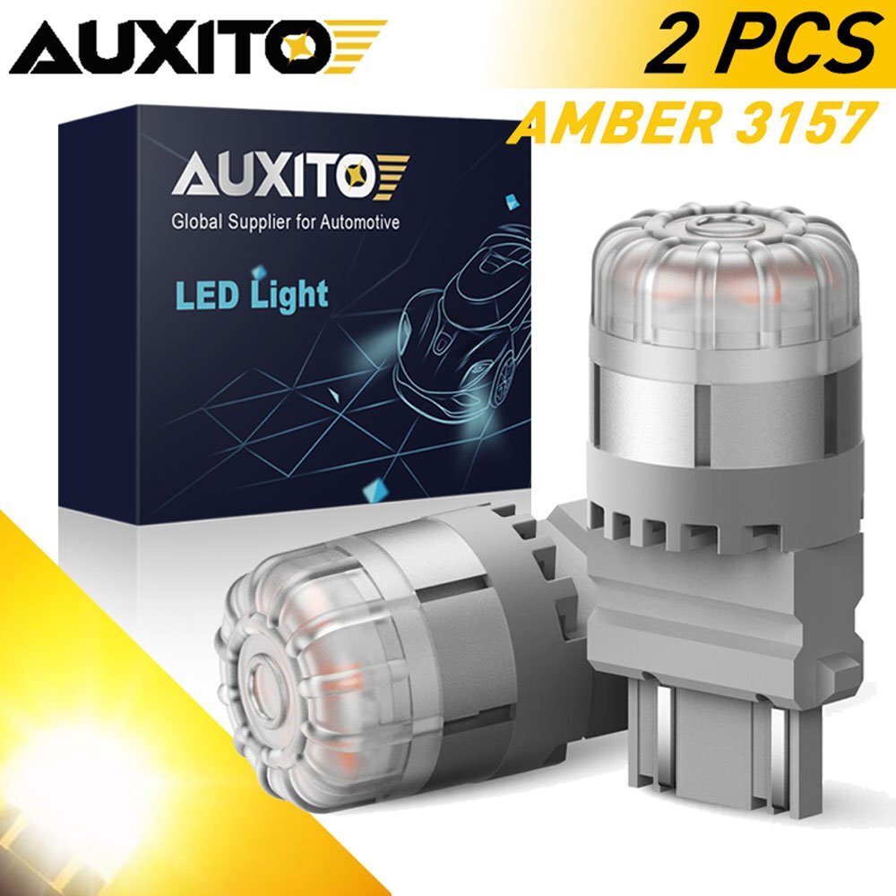 NEW SUPER BRIGHT 3000K Amber LED Turn Signal 3157 4157 Light Bulbs Fit for LEXUS