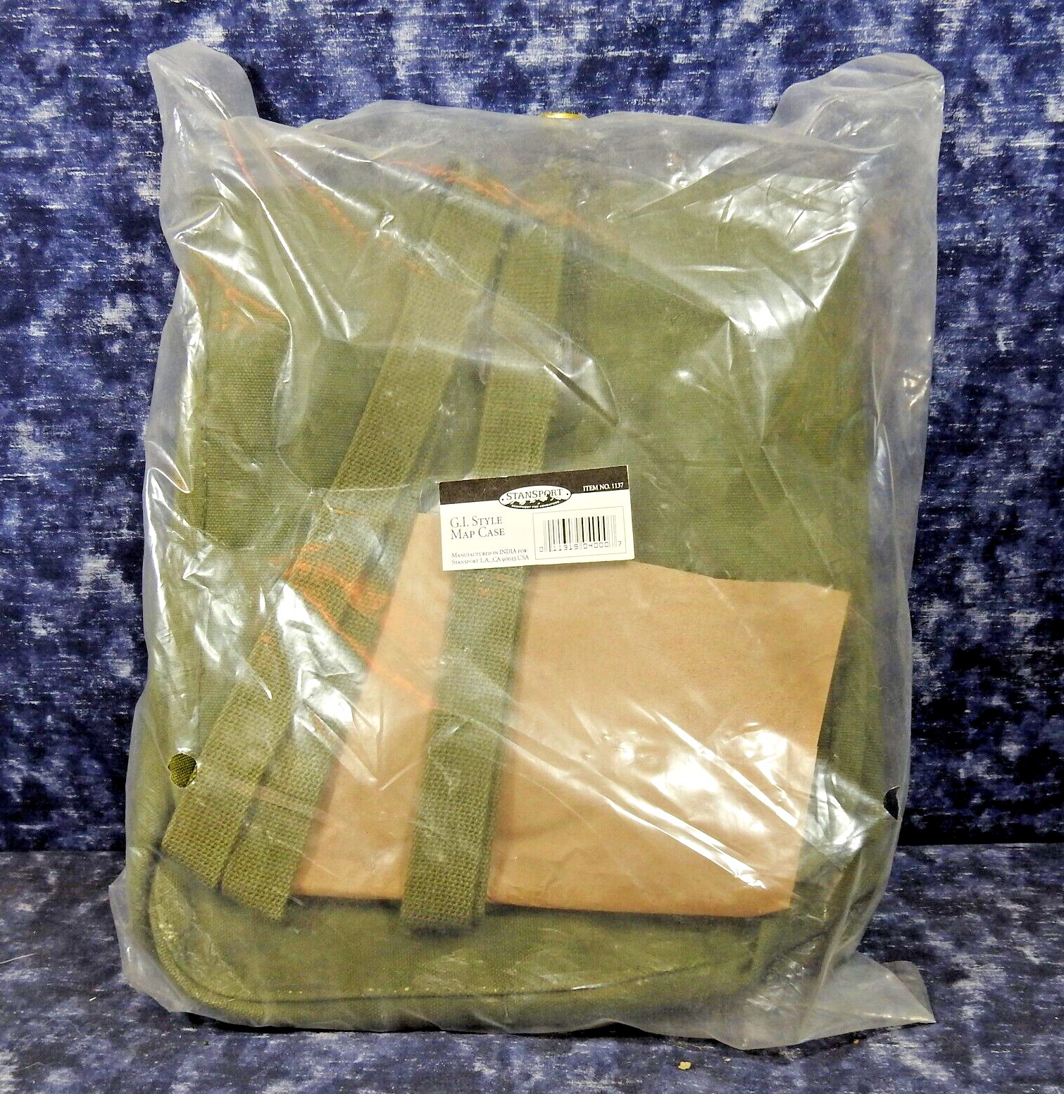 NEW-Stansport GI Style Canvas Map Bag  & Photography Case W/Strap