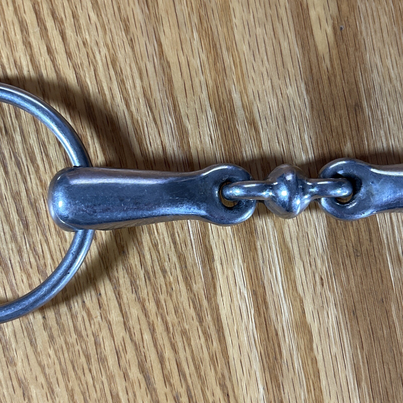 Loose Ring Snaffle Bit With Peanut 4.5" Mouthpiece Riding Bridle Bit