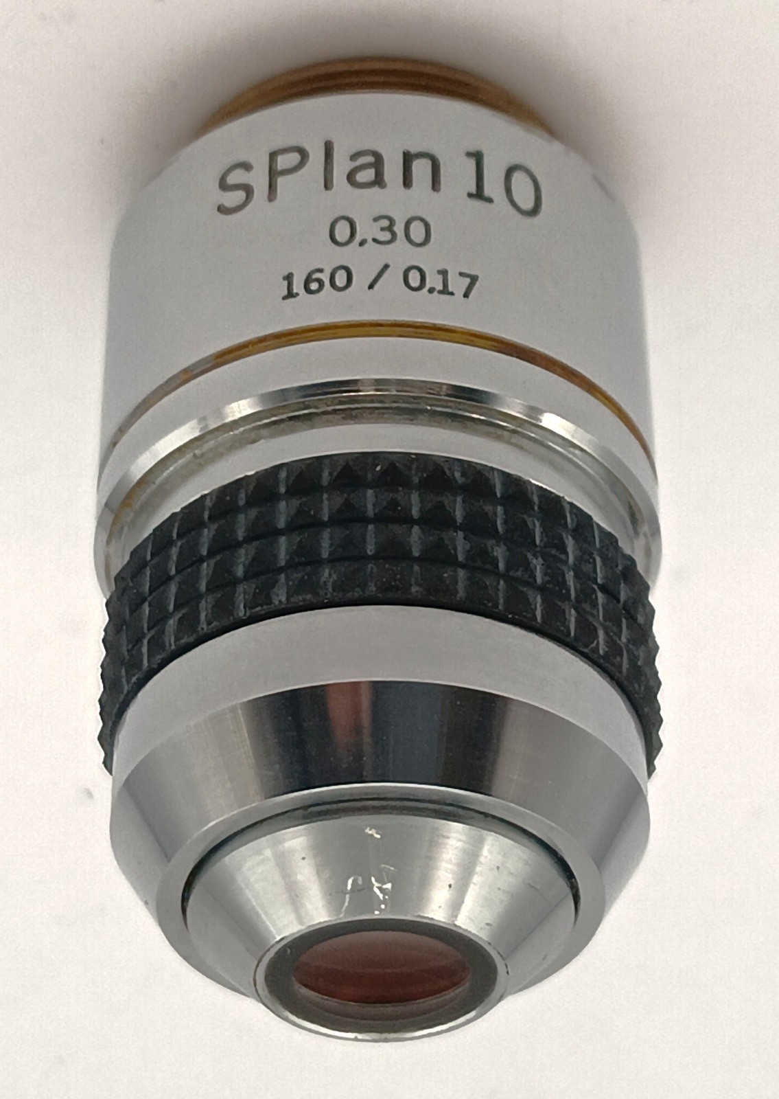 Olympus Microscope Objective SPlan 10x,  NA 0.30 160/0.17 - Excellent Optics!