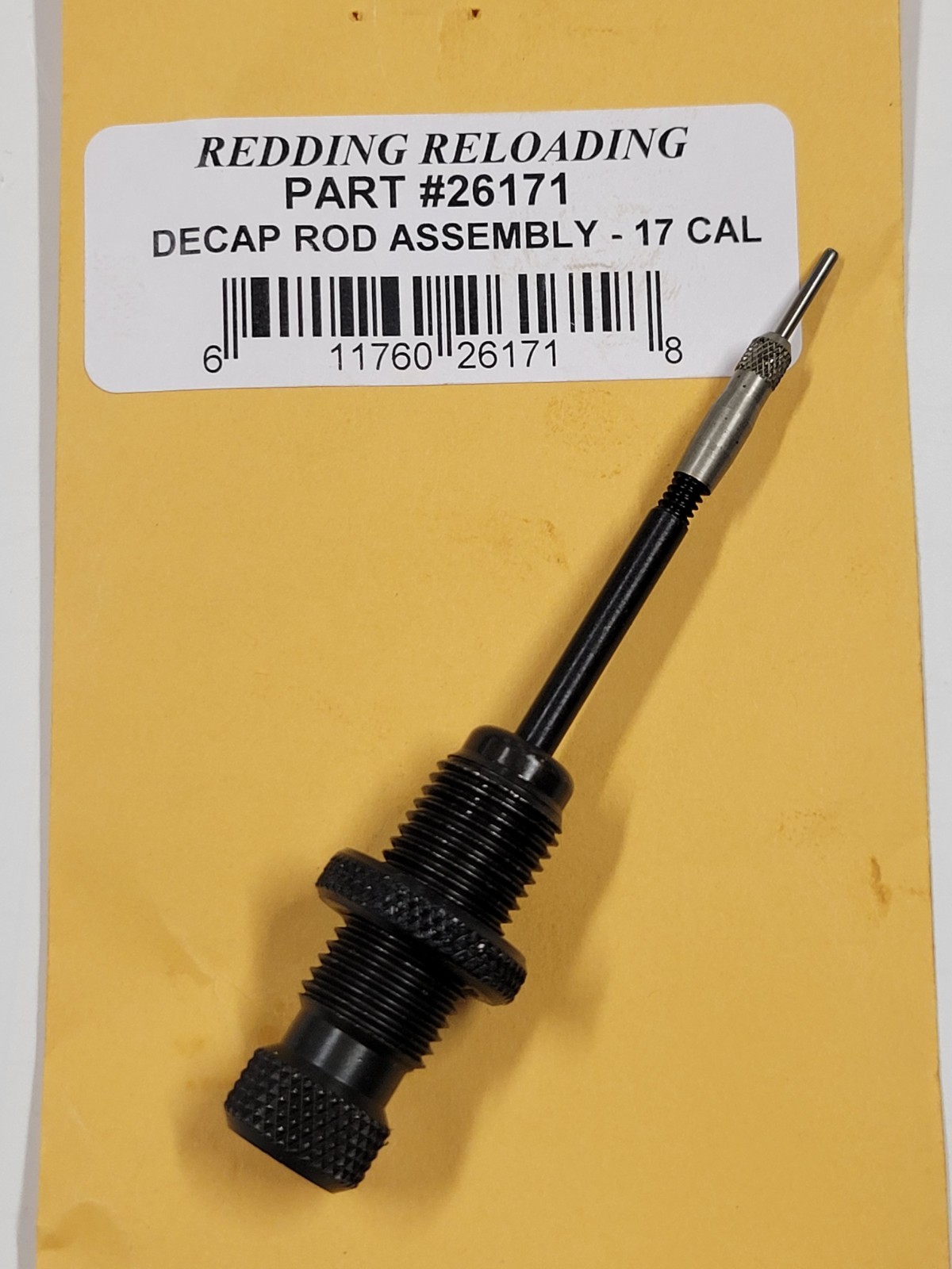 26171 REDDING DECAPPING ROD ASSEMBLY 17 CAL - BRAND NEW - FREE SHIPPING!!