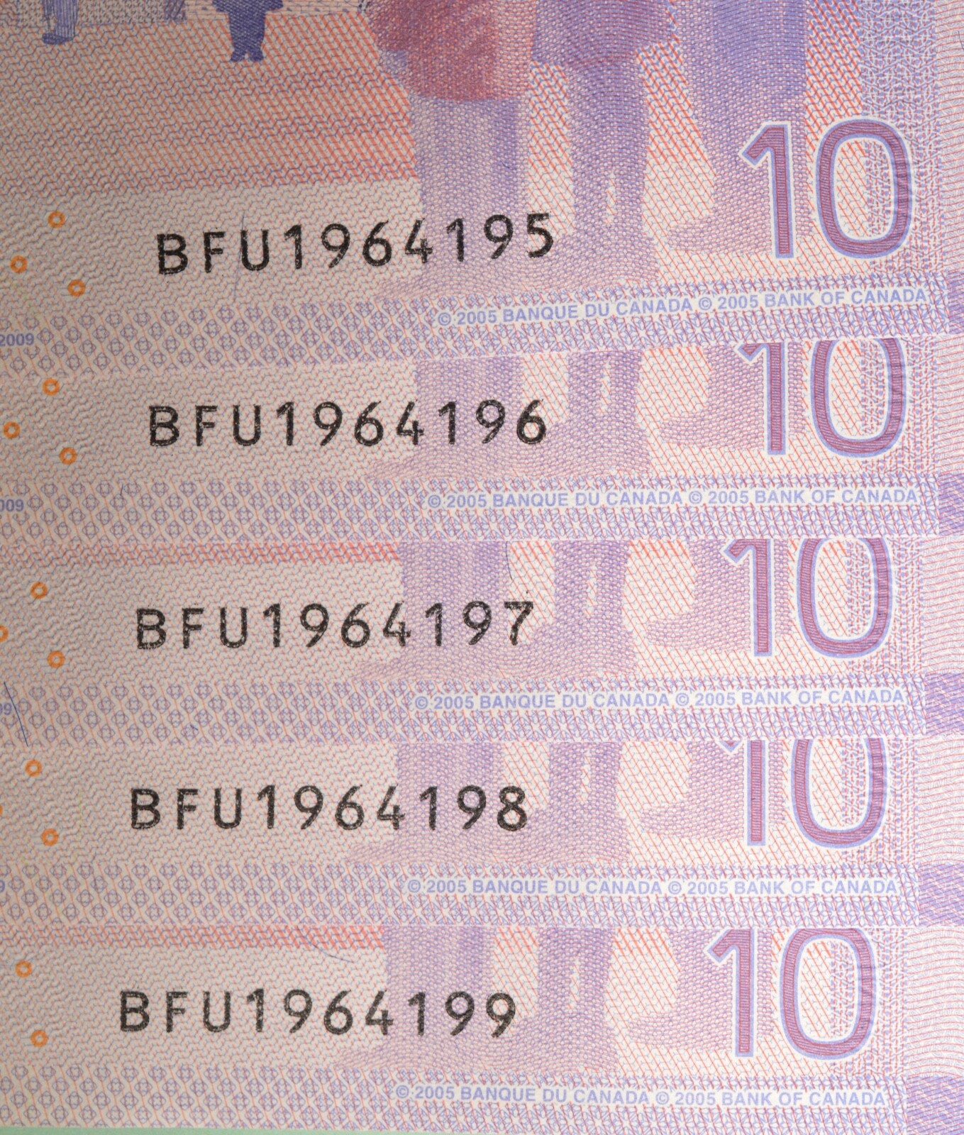Canada $10 Dollar Bill - Series 2005 - UNCIRCULATED