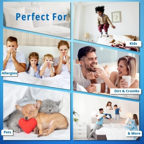 Pillow Protector Standard Cotton 300 Thread Count Hypoallergenic Zippered