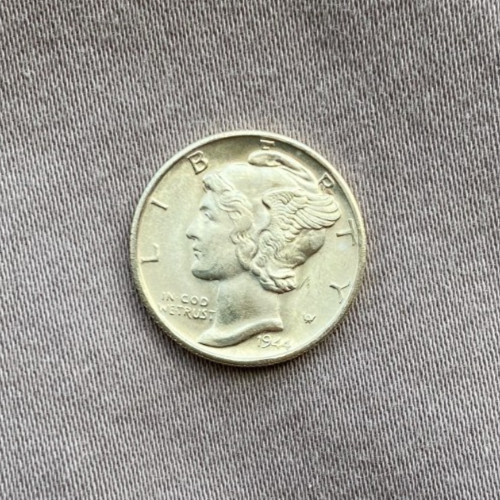 1944-S Mercury Dime BU- 90% Silver