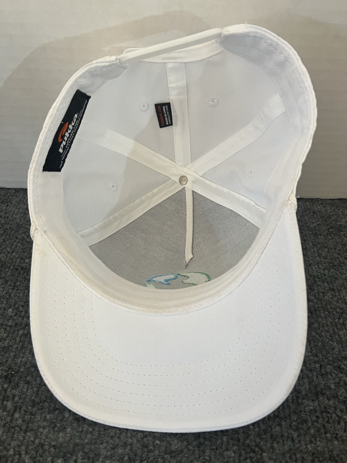 Prologis Golf Hat SnapBack White Logo Braid Embroidered