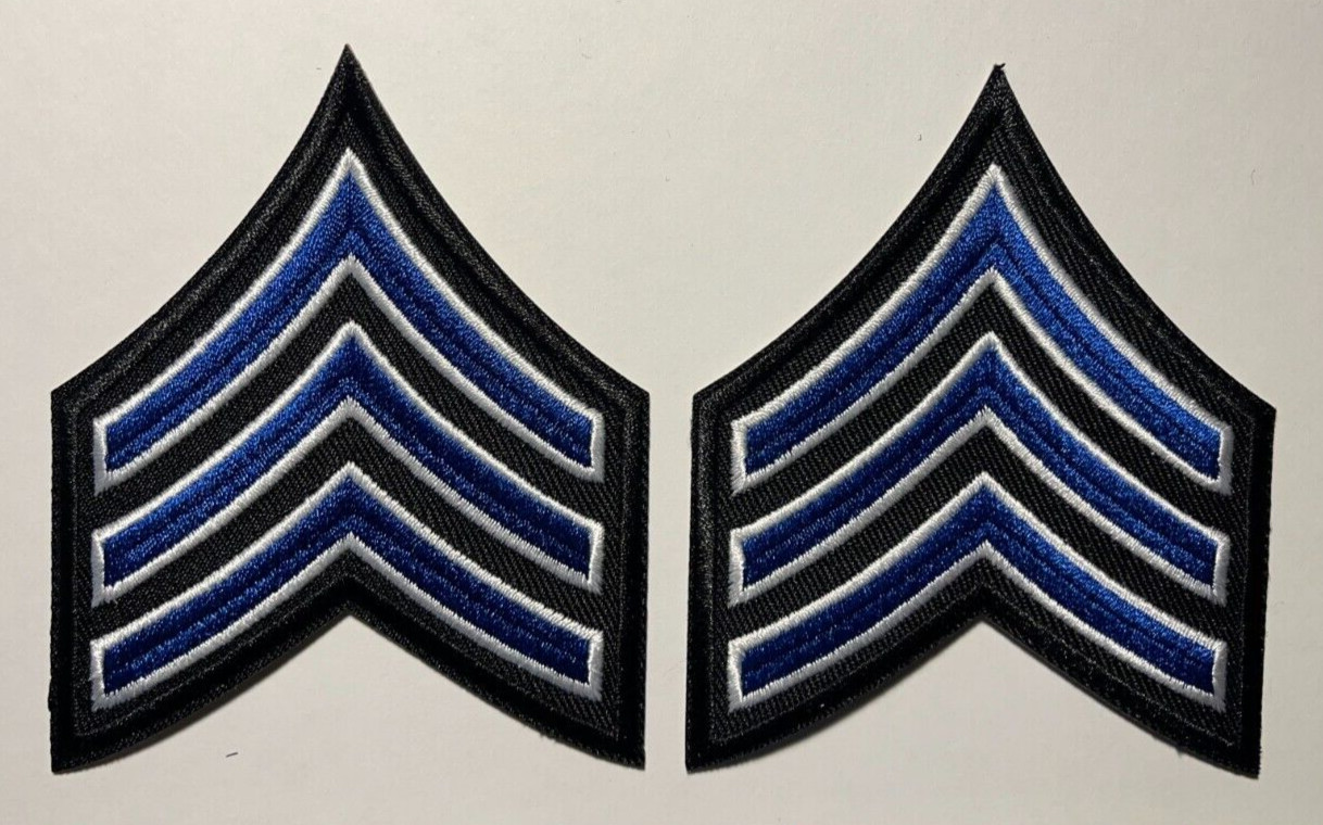 chevron patches two sergeant chevron patches 2 7/8" x 3.5" Sergeant chevron 2 pc