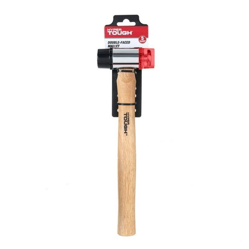 Double Face Mallet Hammer Soft Blow Non Marring Heads Comfortable Grip Durable