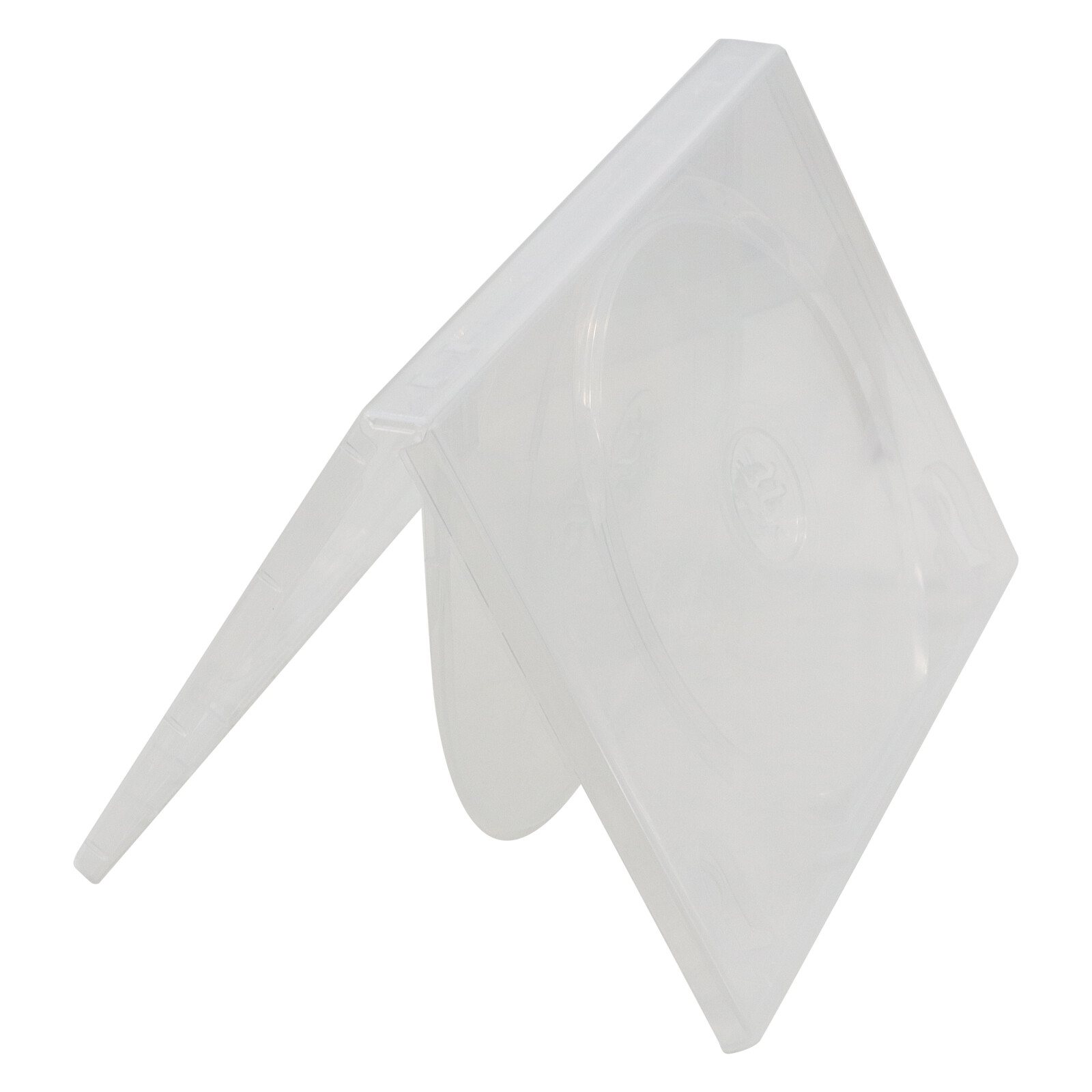 2Pack Clear Standard 4 DVD Storage Replacement Case Box 14mm 4 Discs Holder Flap