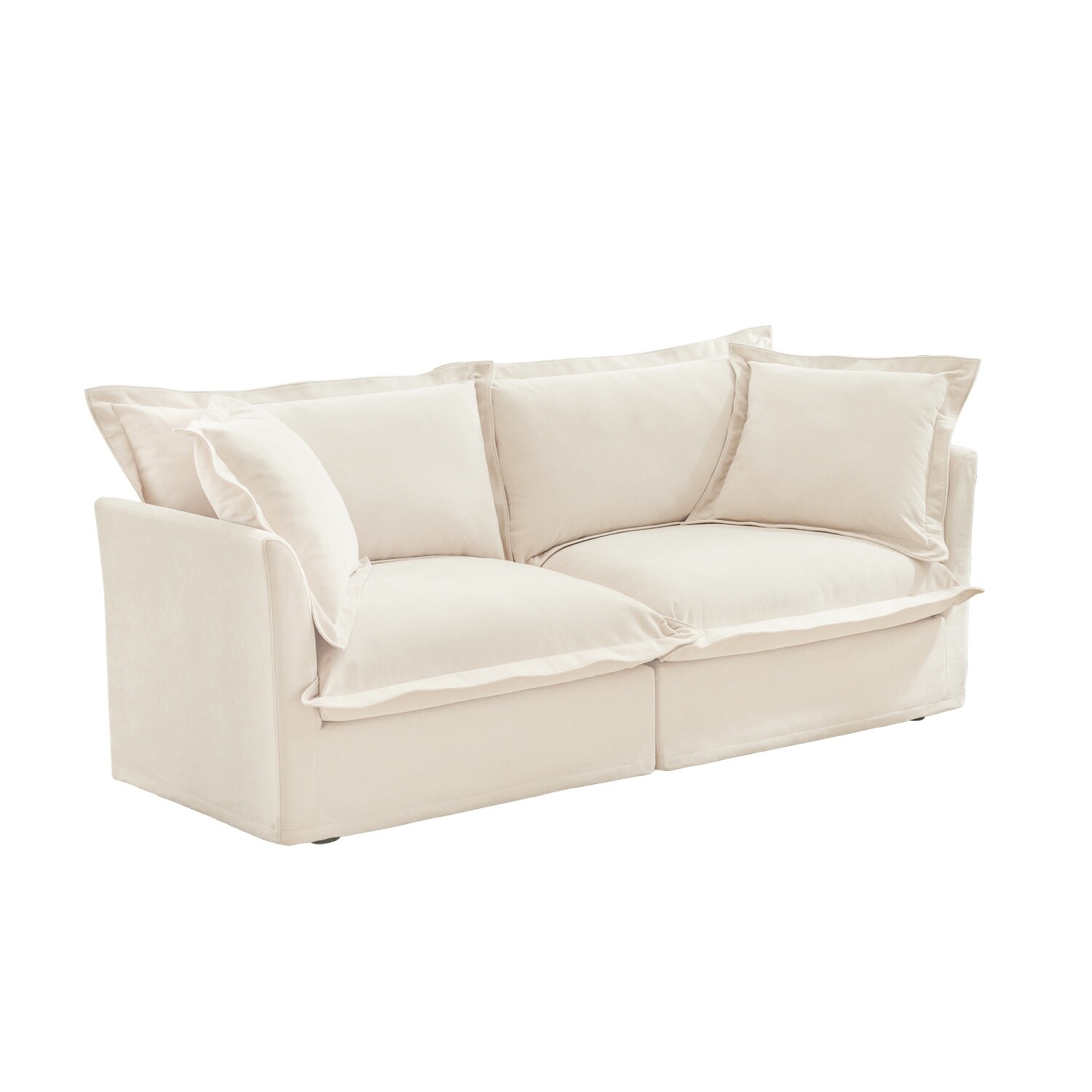 83.4'' Modern Loveseat Sofa 2-Seater Chenille Upholstered Sofa Living Room Sofa