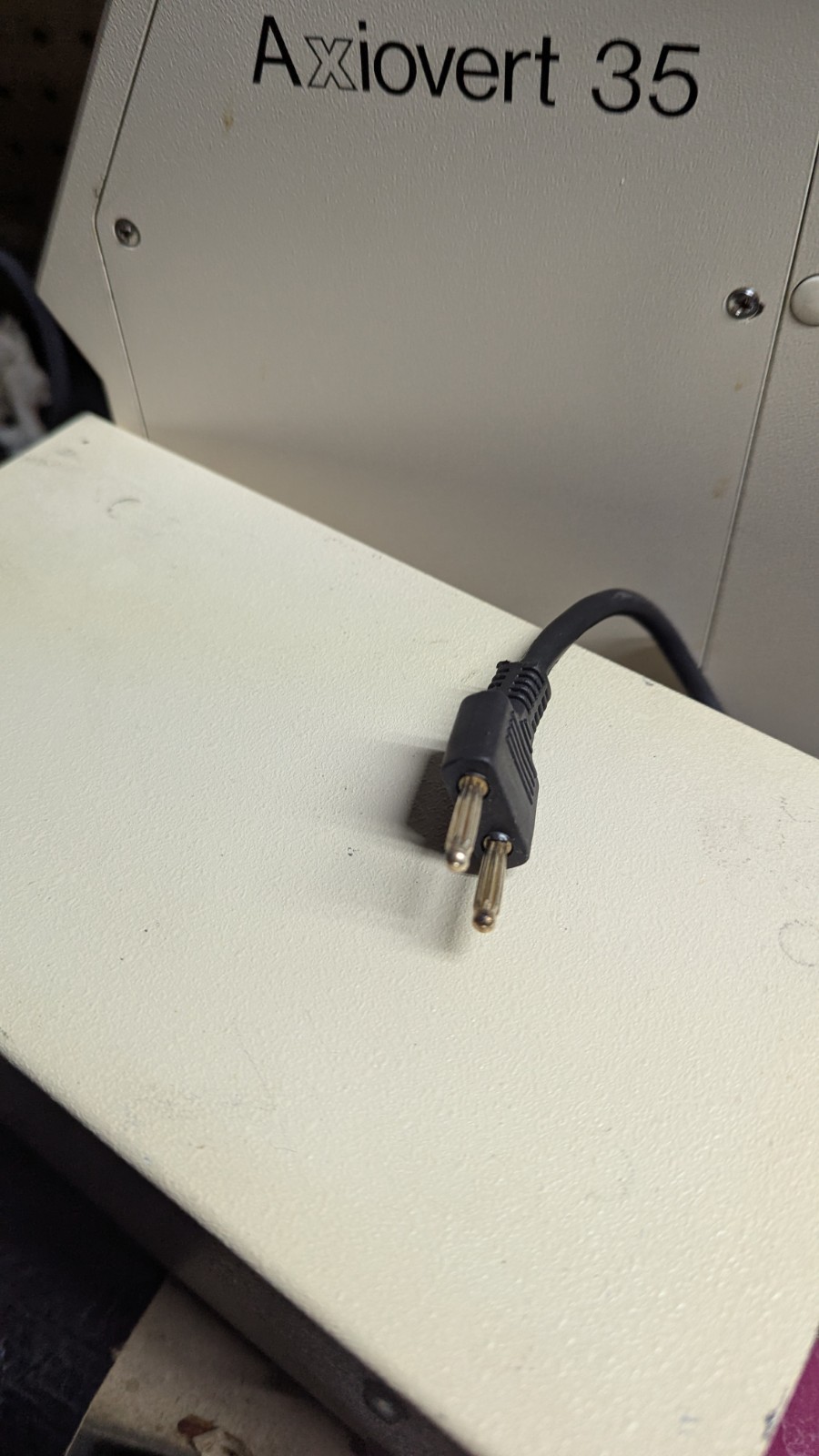 *UNTESTED* Zeiss Axiovert 35 Inverted Fluorescence Microscope With Power Supply