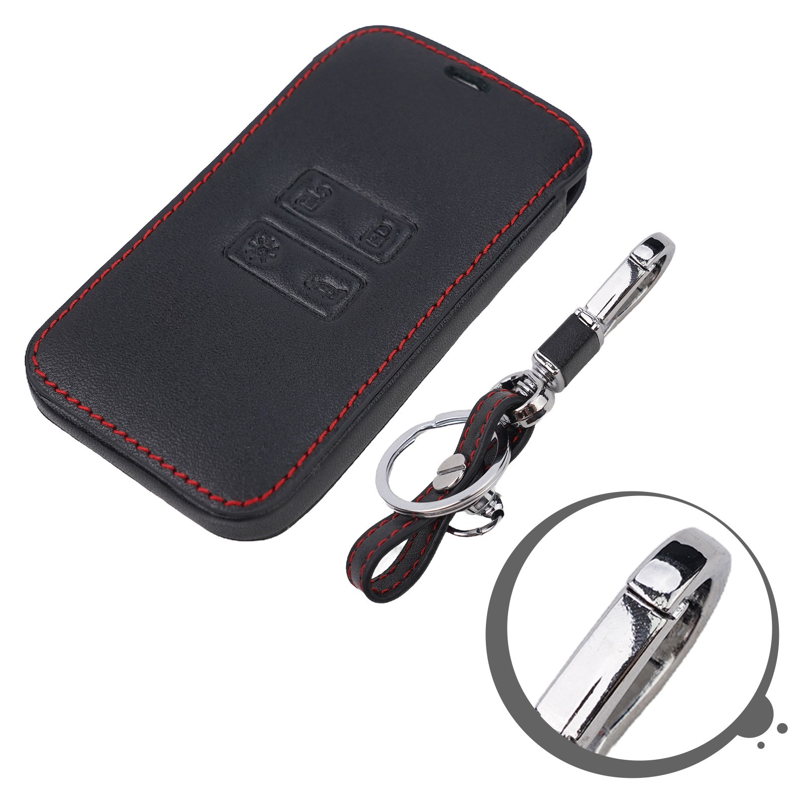 Leather Car Key Case Bag Protection For/Captur/Clio/Megane/Koleos/Kadjar