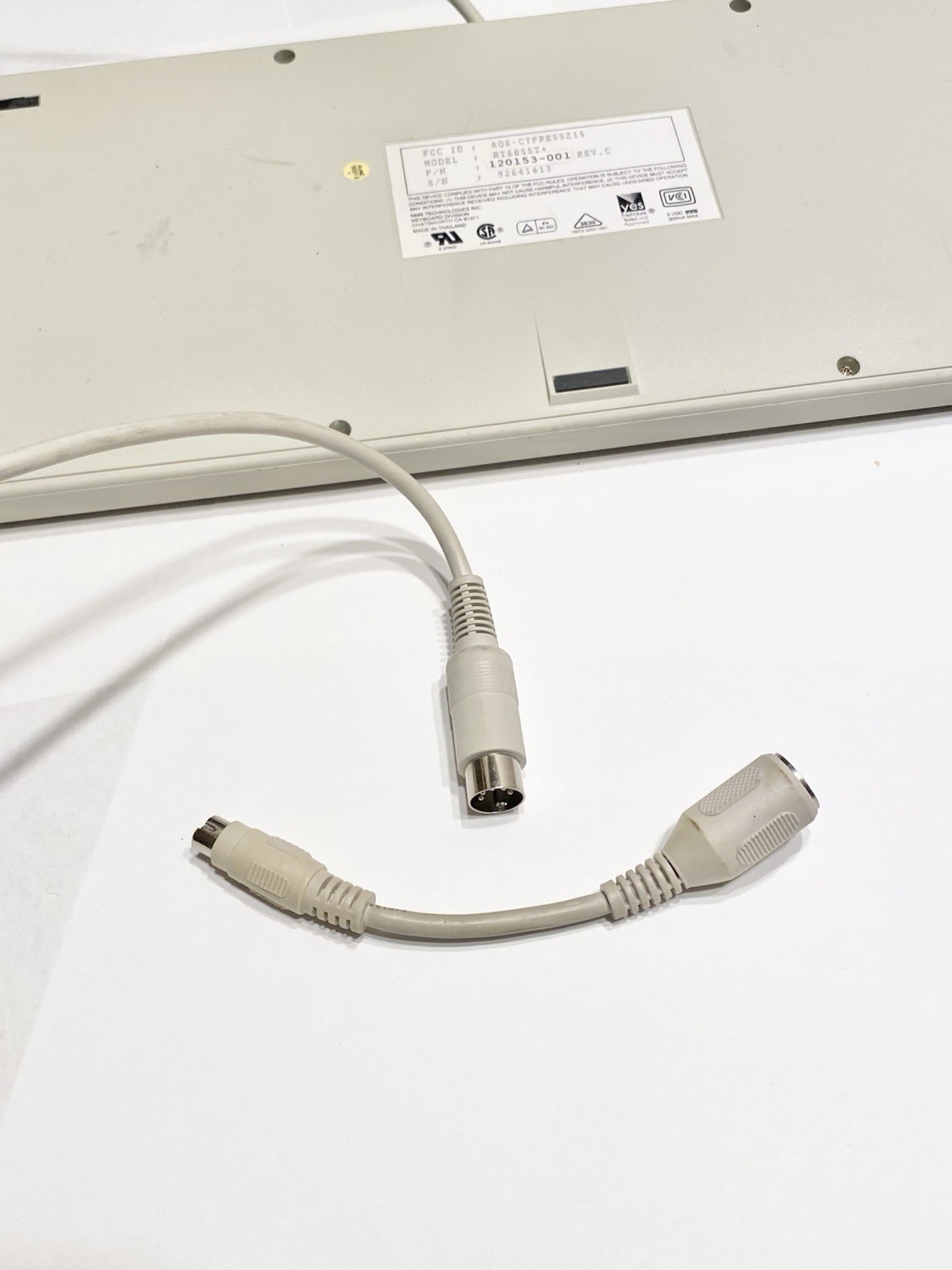 VINTAGE NMB Computer Keyboard RT6855T+ Untested