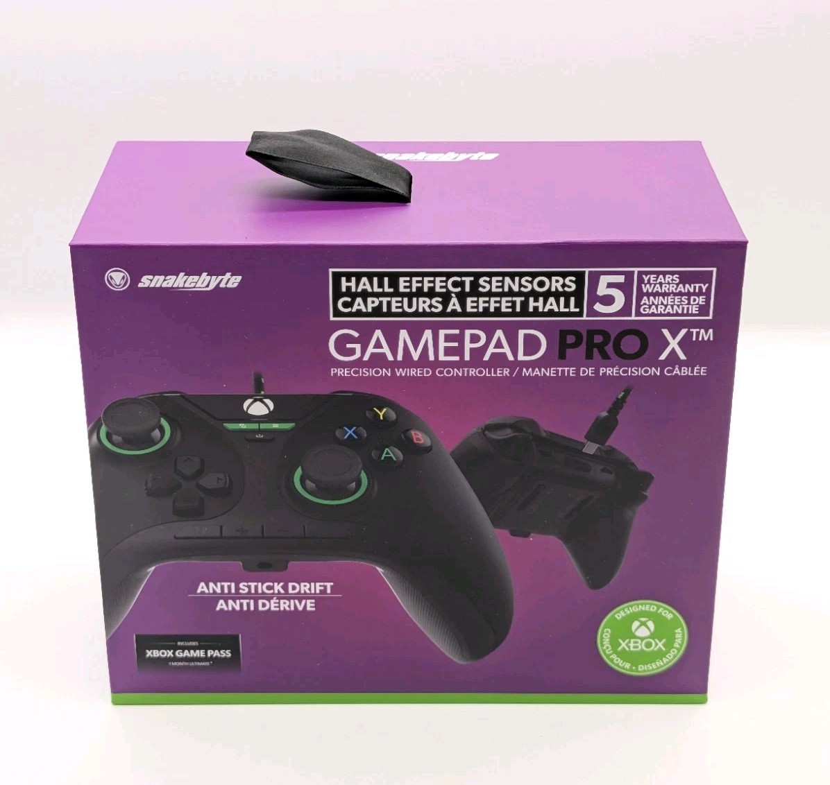 XBox SeriesX Game Pad Snakebyte Pro X Licensed Wired Video Game Controller Black