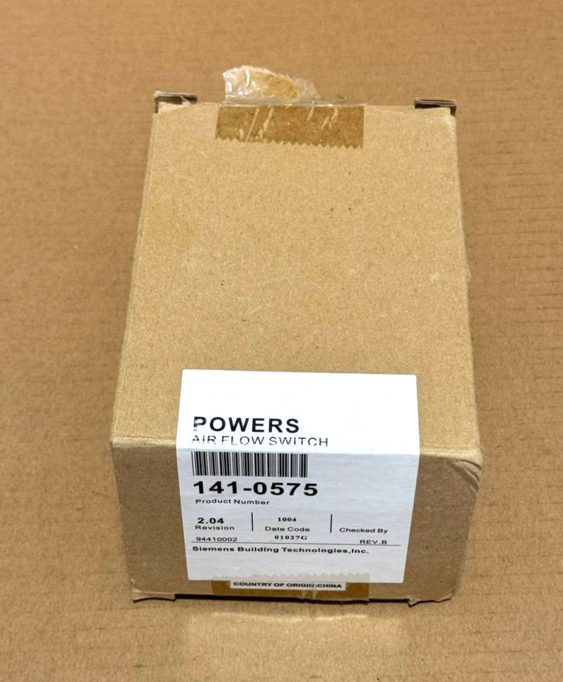 SIEMENS POWERS AIR FLOW SWITCH 141-0575