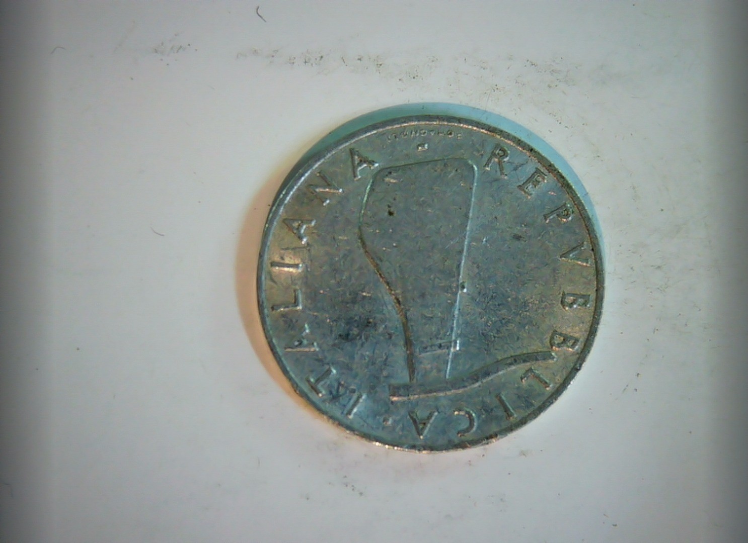 Italy 1954 5 Lire Italian Republic 5 Lire (Dolphin) Coin