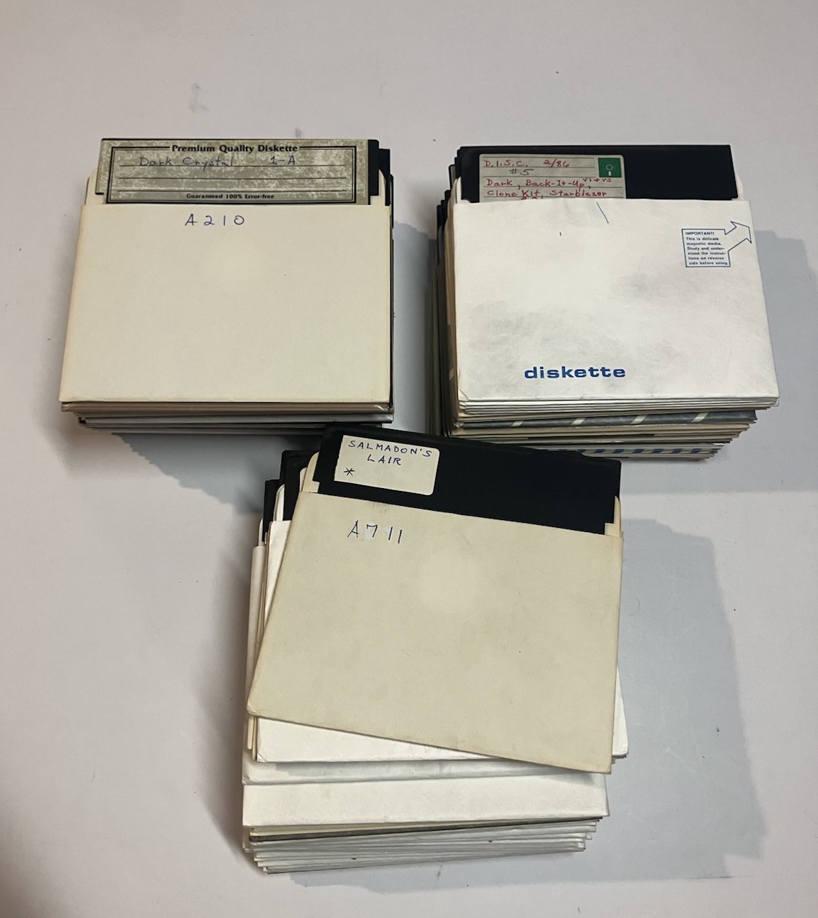 120+ Apple II Series Software Floppy Disks Lot Untested No Originals Only Copies