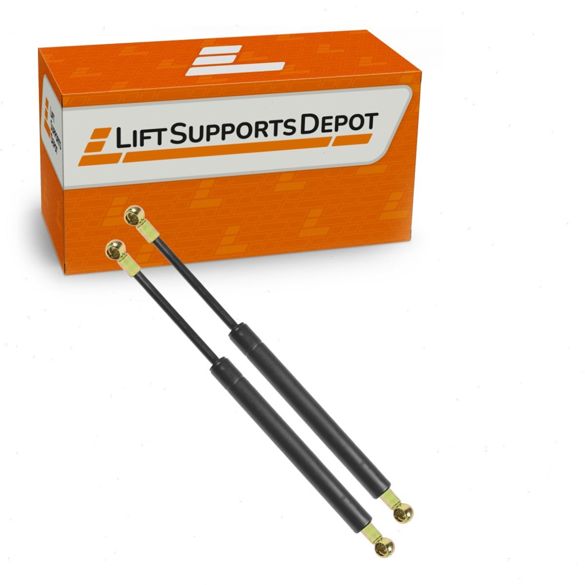 Qty 2 10mm Metal Cup End Lift Supports 9.98 Inch Extended x 94lbs Shocks