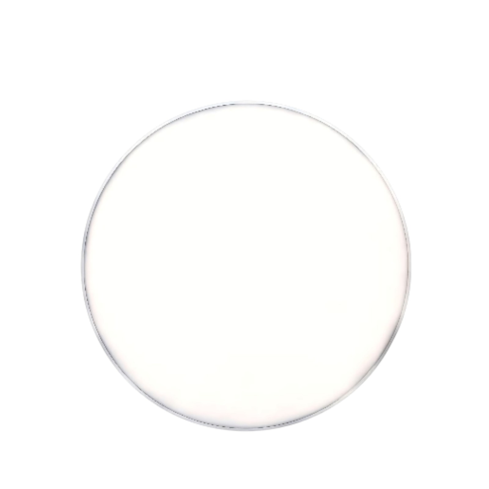 White Smooth Bass Drum Head Skin - 20" or 22" With Muffle Ring - GREAT VALUE