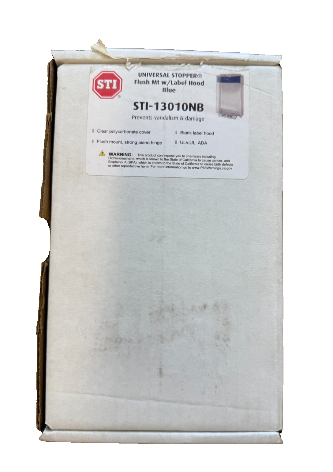 STI STI-13210NB UNIVERSAL STOPPER Sfc Mt w/Label Hood Blue