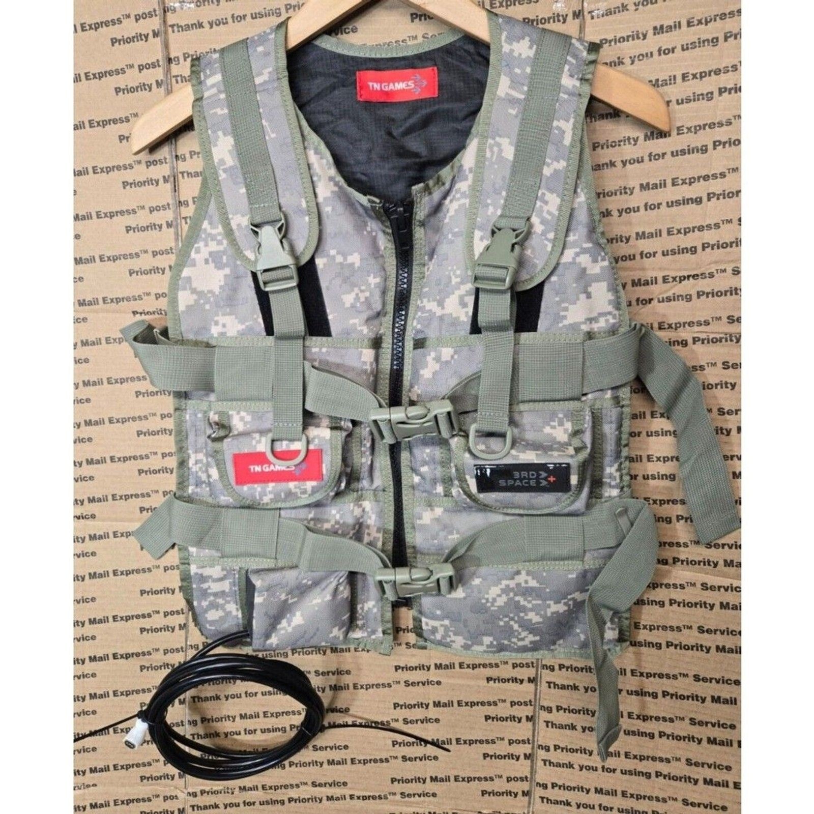 3rd Space PC Gaming Impact Vest TN Games Size L/XL Camo Video Game Accessory
