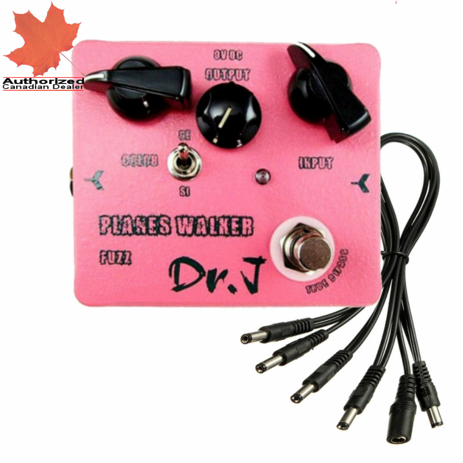 Joyo D-56 Dr J Planes Walker FUZZ Guitar Effect Pedal + 5 Way Power Chain New!