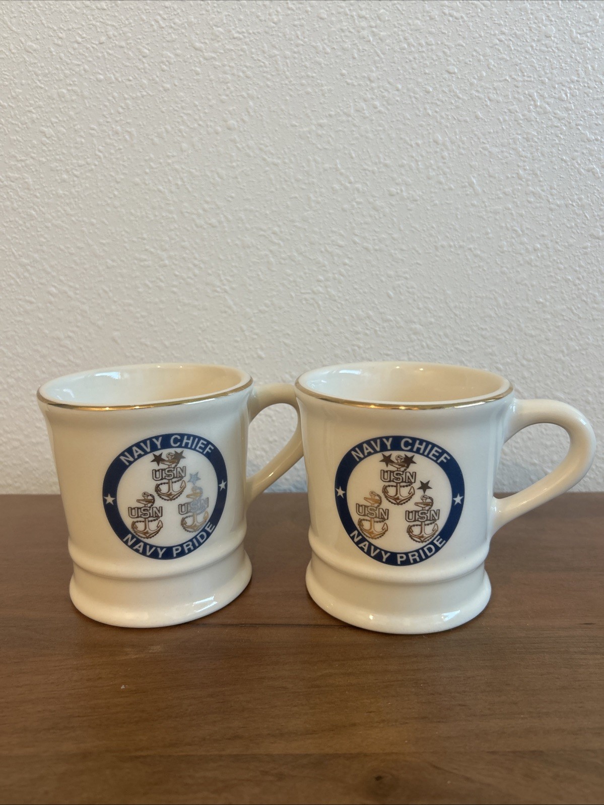 United States Navy Chief Petty Officer CPO 100 Year Anniversary Coffee Mugs 1993