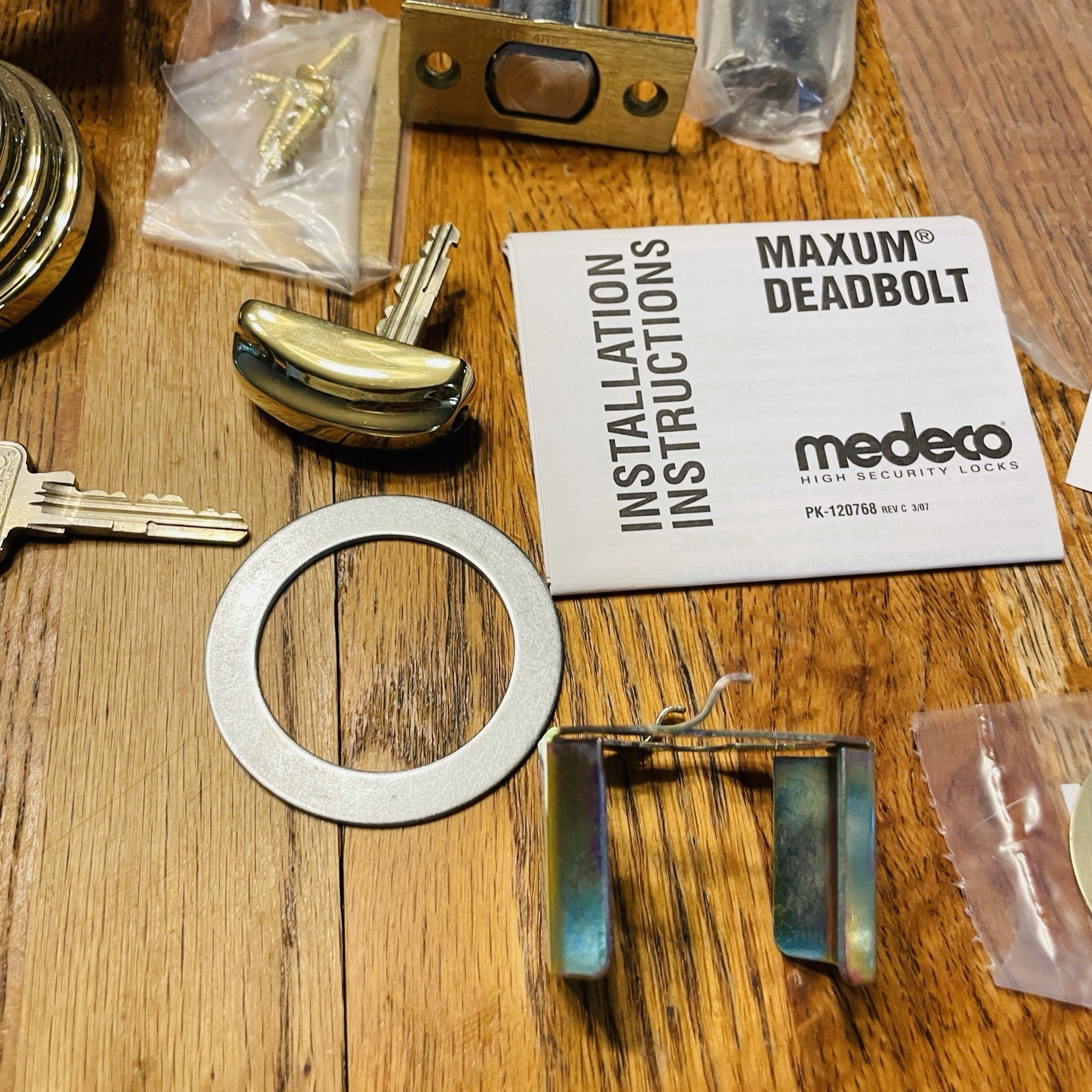 Medeco Maxum ASSA 11TR533 High Security Deadbolt NOS With 2 Keys