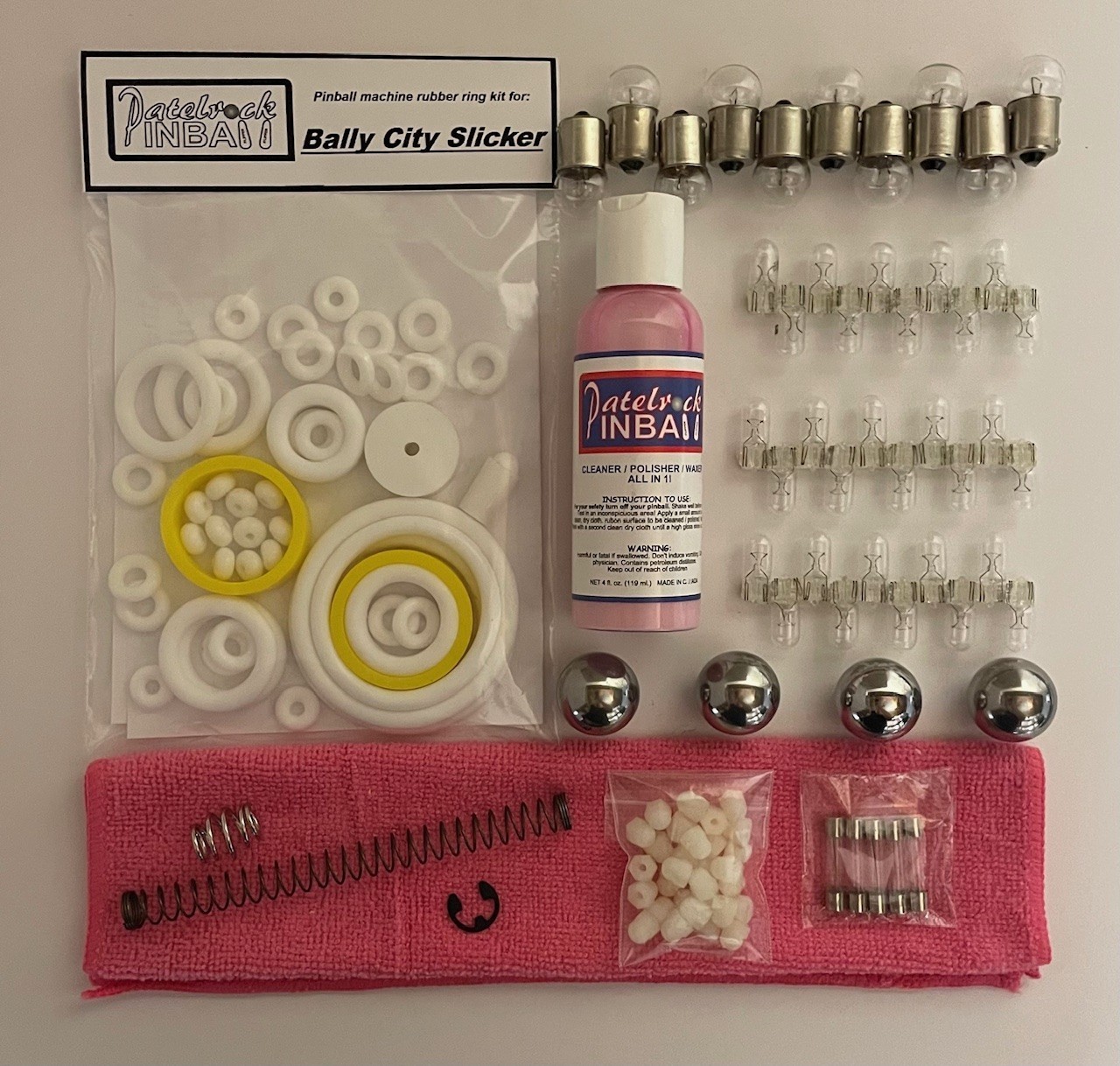 1987 Bally / Midway City Slicker Pinball Machine Maintenance Tune Up Kit