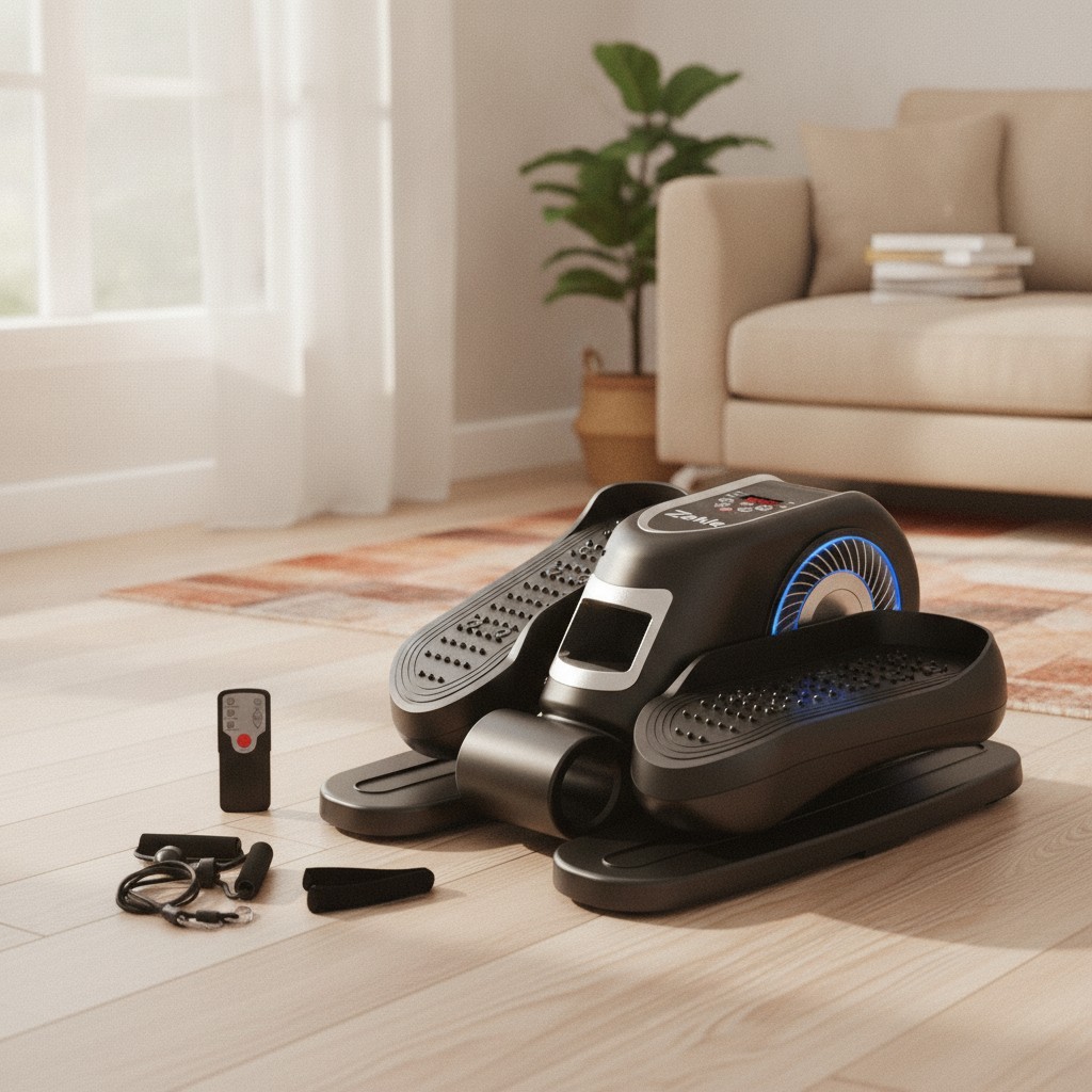 Under Desk Elliptical Machine, Electric Elliptical Training Machine w/Remote ...
