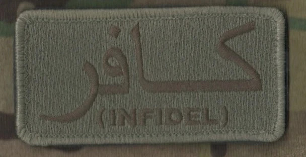 JOINT SPECIAL OPERATIONS TASK FORCE JSOTF-A vêlkrö INSIGNIA: INFIDEL كافر ARABIC