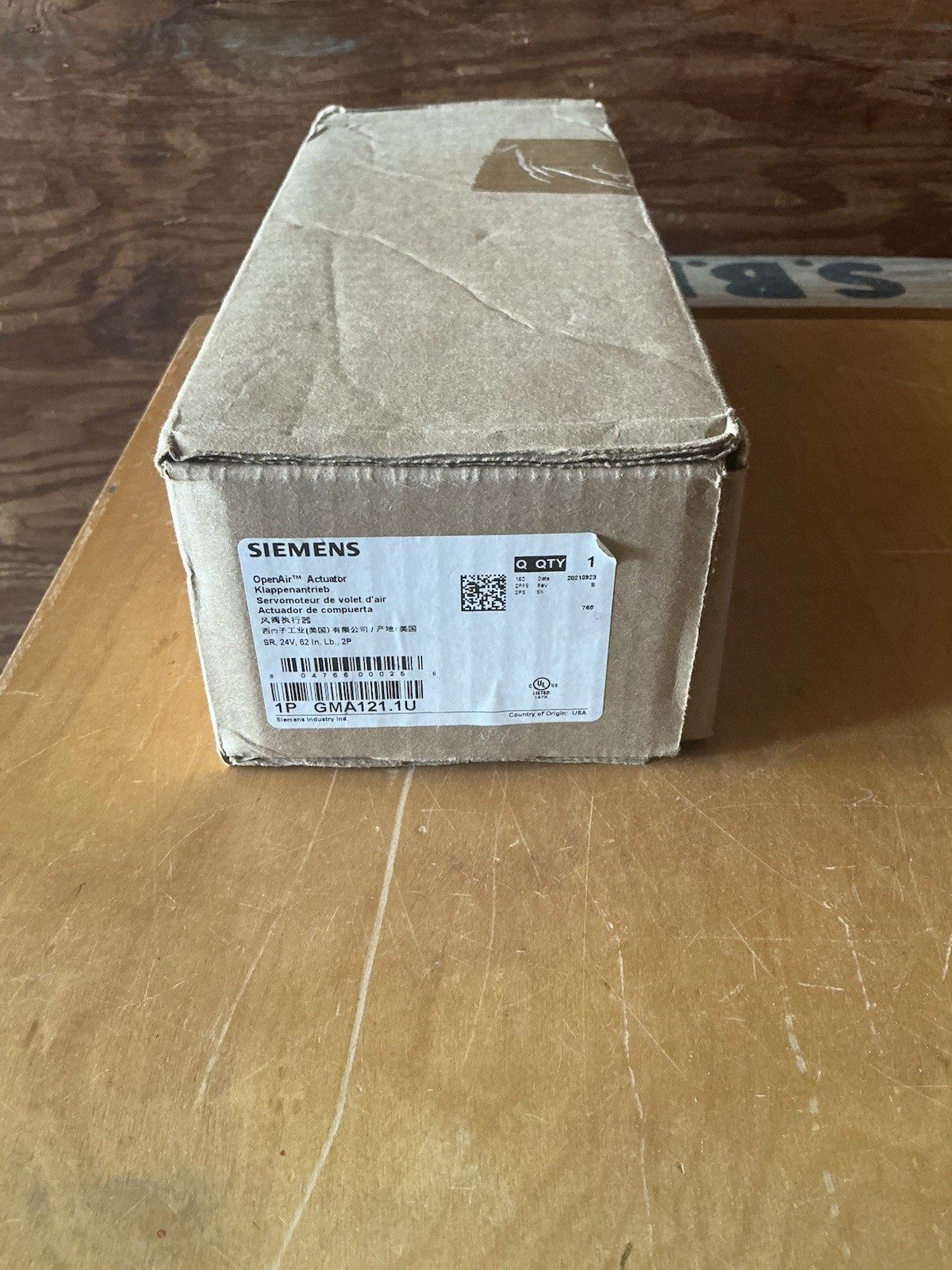 SIEMENS GMA121.1U  OPEN AIR ACTUATOR .
