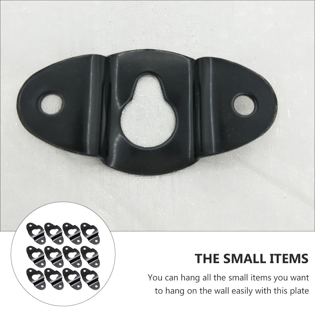 Black Iron Speaker Hanger Plate Wall Mount Hook for Surround Sound Box