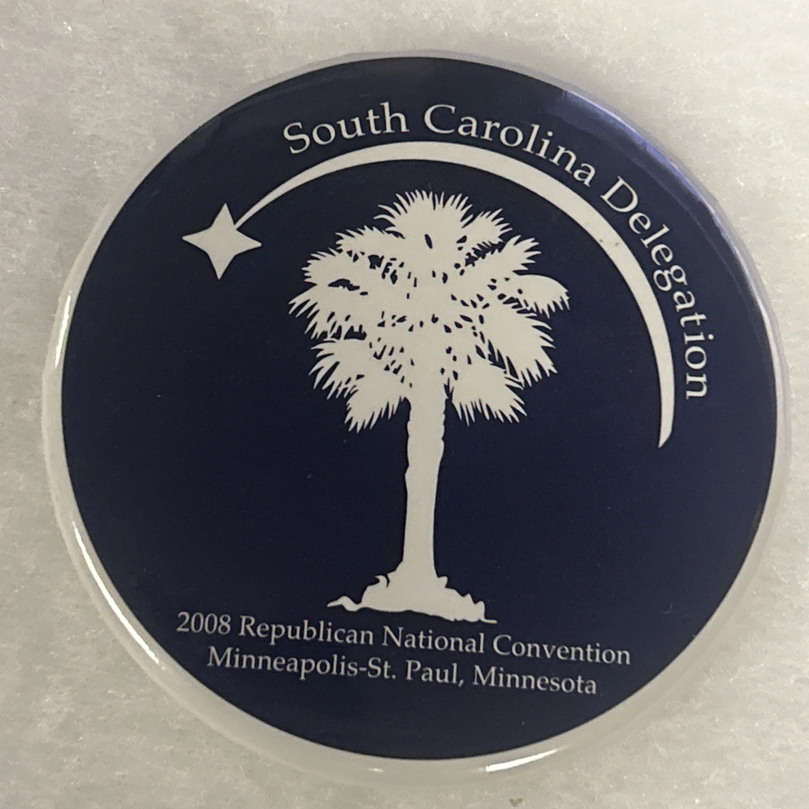 South Carolina Delegation 2008 Republican National Convention 3” pinback button
