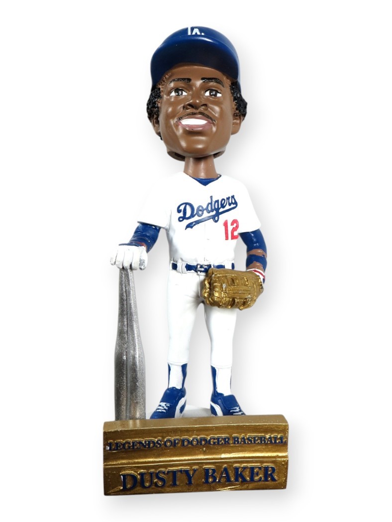 Dusty Baker Signed Autographed Bobblehead Dodgers Legends Bill Tristar