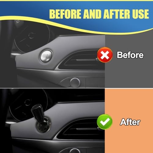 Car Joystick Push Start Button Cover, Cool Metal Automotive Engine One Black