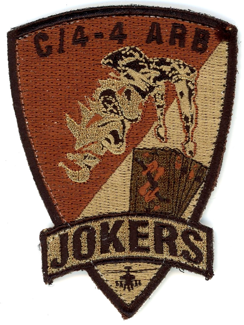 US Army Aviation Patch: C Company 4th Battalion 4th Aviation Jokers
