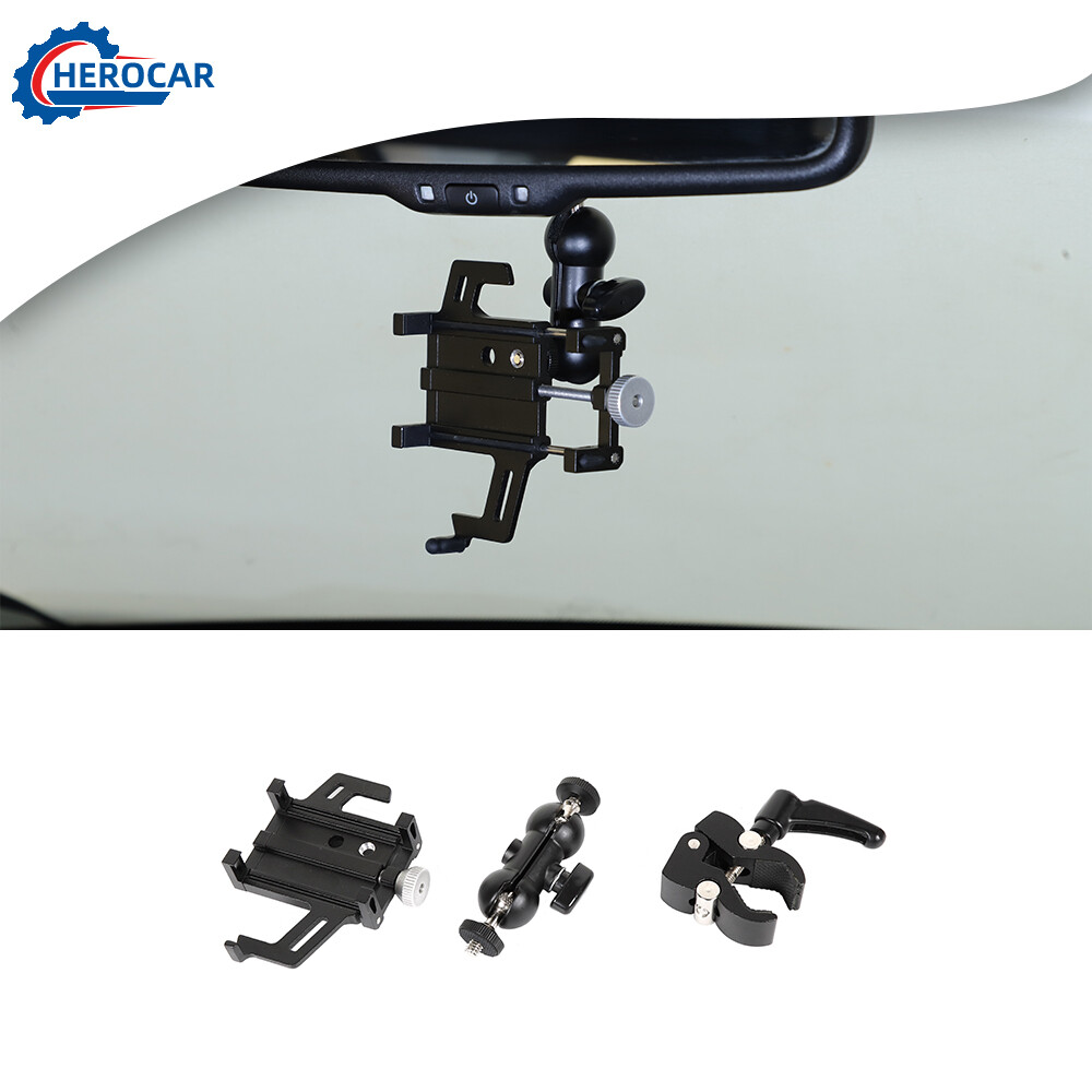 Car A-Pillar Mount Phone Holder Bracket Stand Cover for Jeep Wrangler JK JL JT