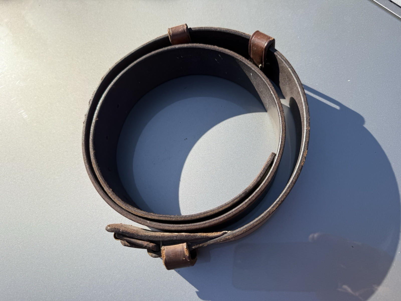 WW2 German belt buckle leather