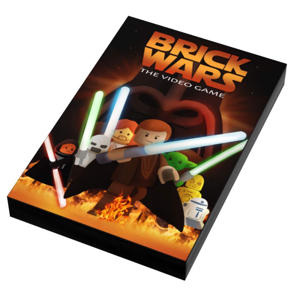 Custom LEGO SW: Original Video Game Cover (2x3 Tile) made using LEGO part - B3 C