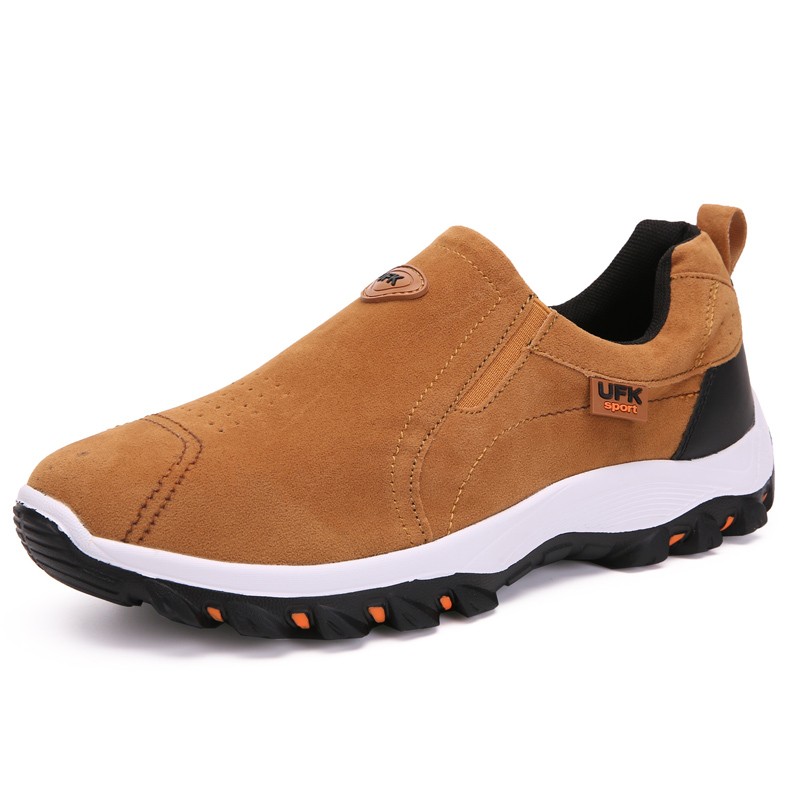 Men's Slip On Athletic Shoes, Outdoor Hiking Sneakers, Casual Walking Footwear
