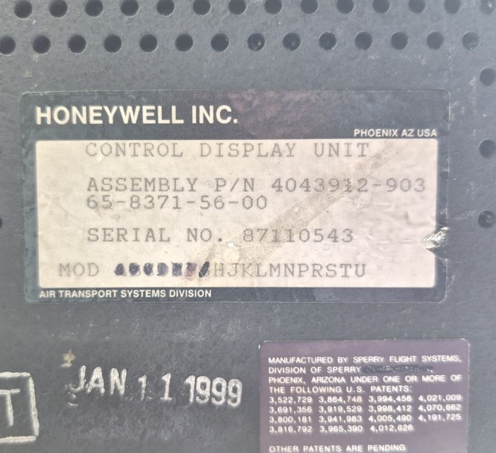 Honeywell - Airbus Aircraft MCDU Control 4043912-903