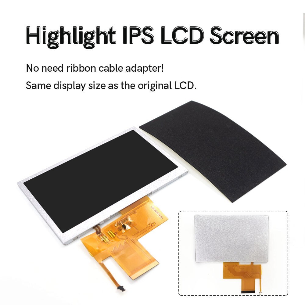 Highlight Backlight IPS LCD Screen Kit With No need ribbon cable For PSP 1000
