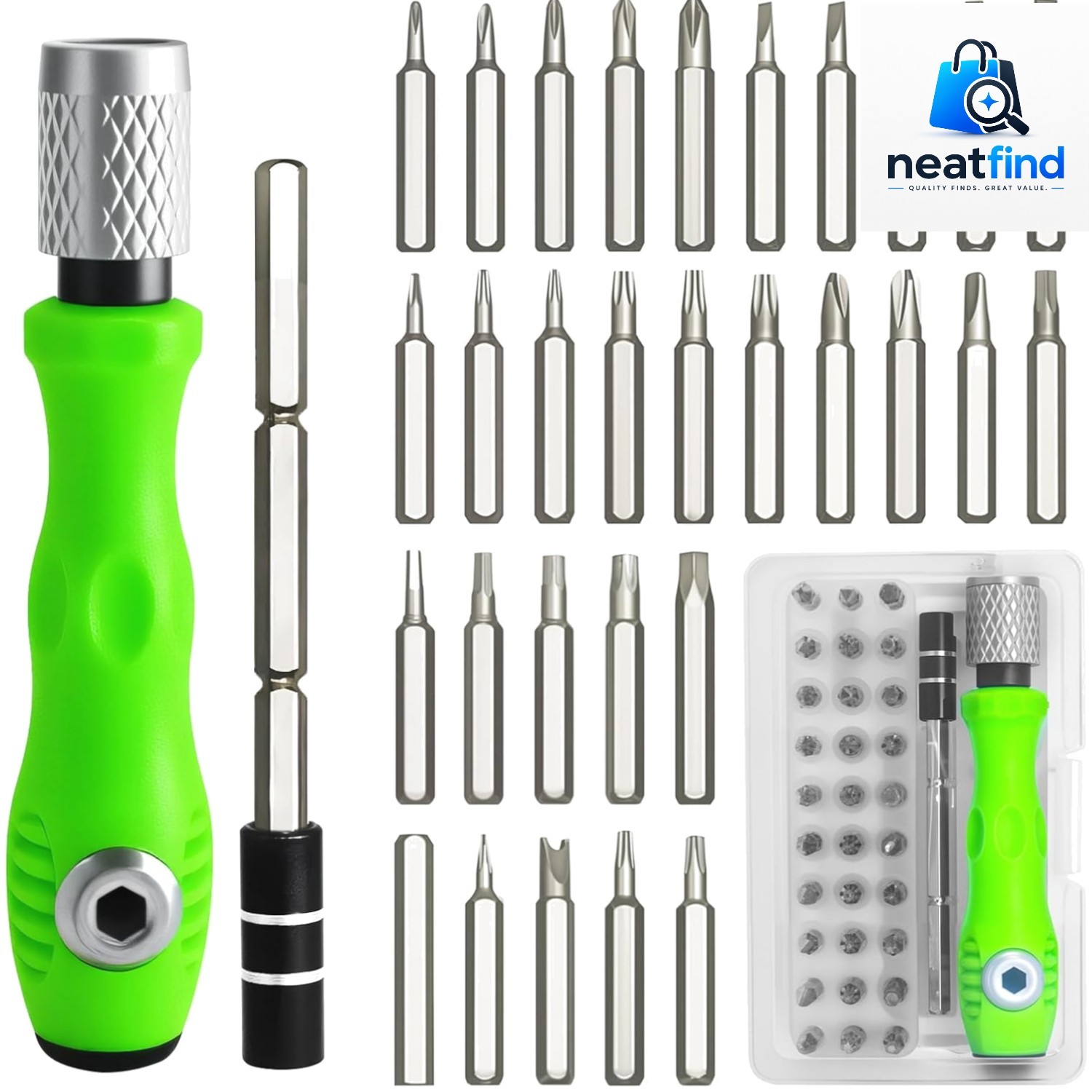 32 in 1 Small Precision Screwdriver Set, Professional Tool Kit | Magnetic Min...