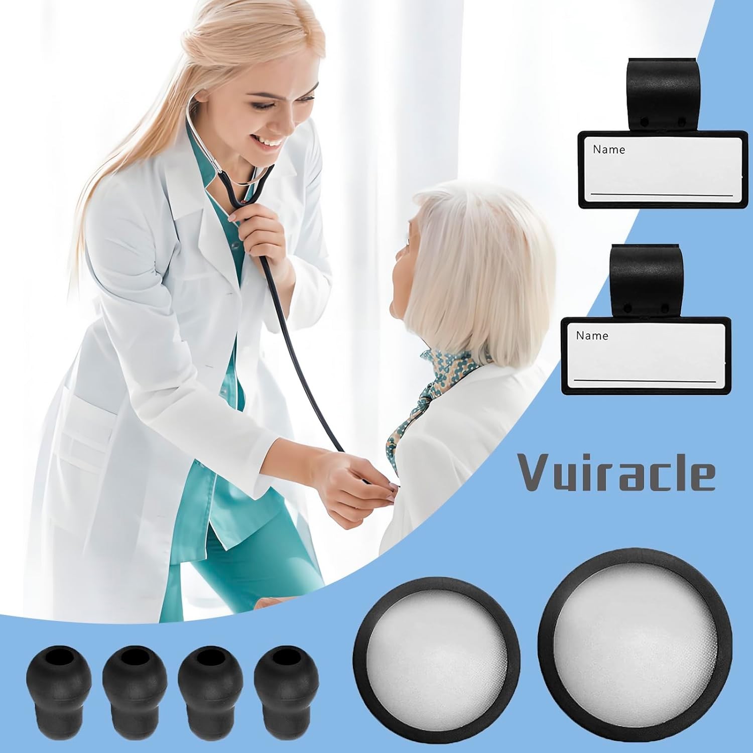 Stethoscope Replacement Part Kit Diaphragm for Littman black